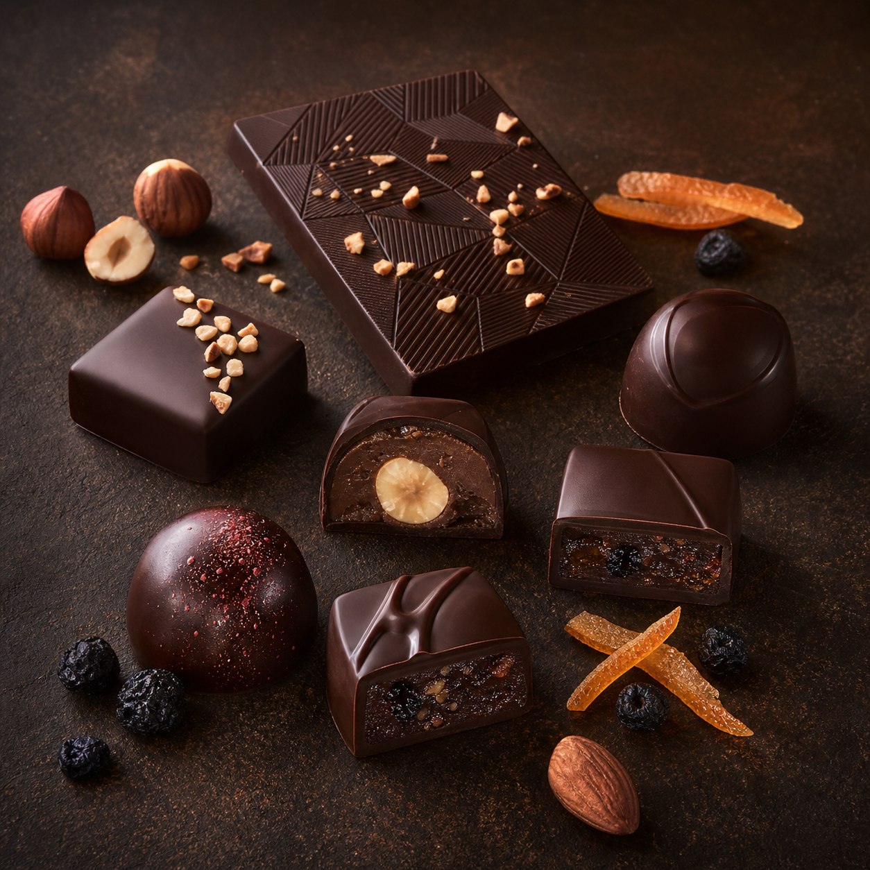 Những viên truffle socola thủ công